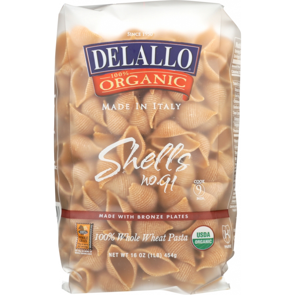 Organic Whole Wheat Shell Pasta - Versatile and Nutritious