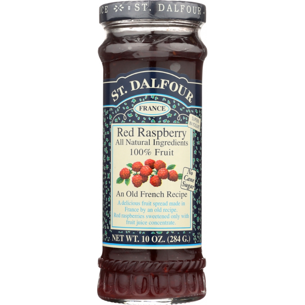 Sweet St. Dalfour Red Raspberry Jam - Natural and Delicious