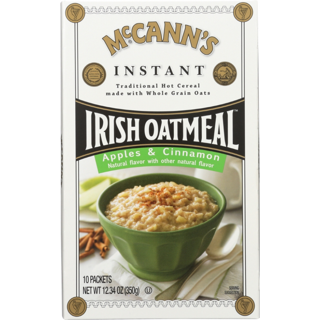 Instant Oatmeal - Apple and Cinnamon Flavor, 12.3 oz