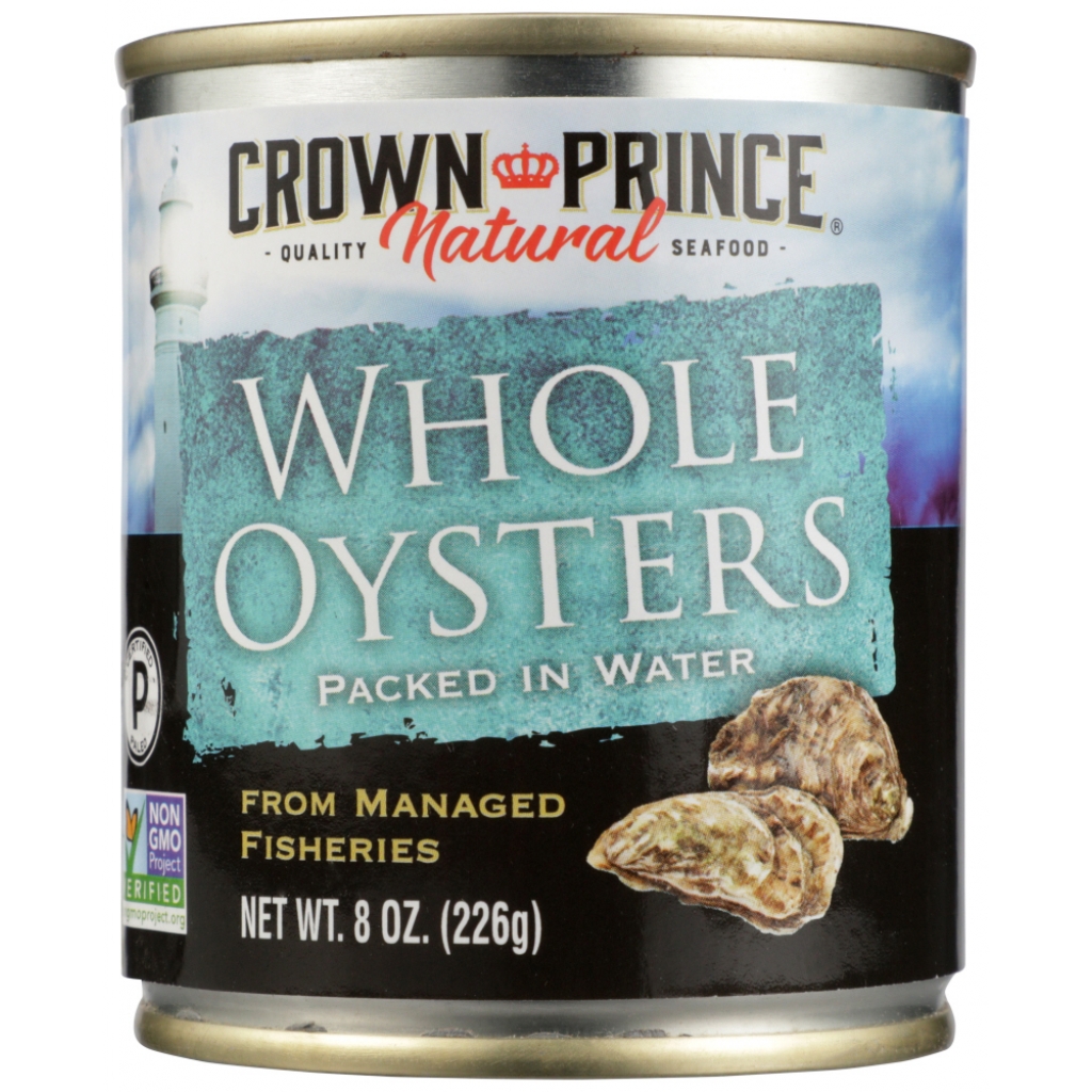 Whole Oysters in Water - 8 Oz