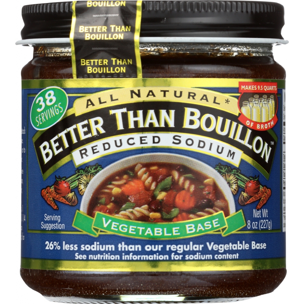 Reduced Sodium Vegetable Base, 8 oz