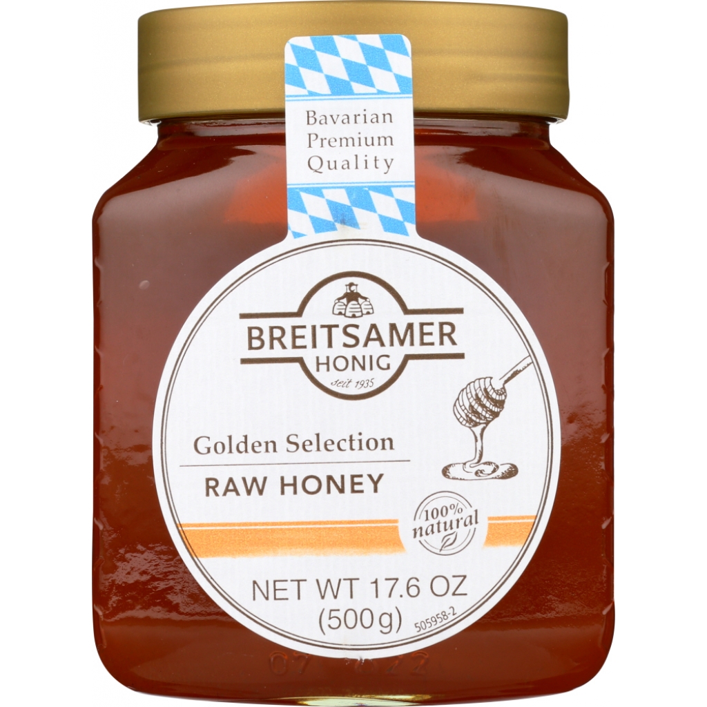 Breitsamer Golden Honey - Raw and Natural, 17.6 oz