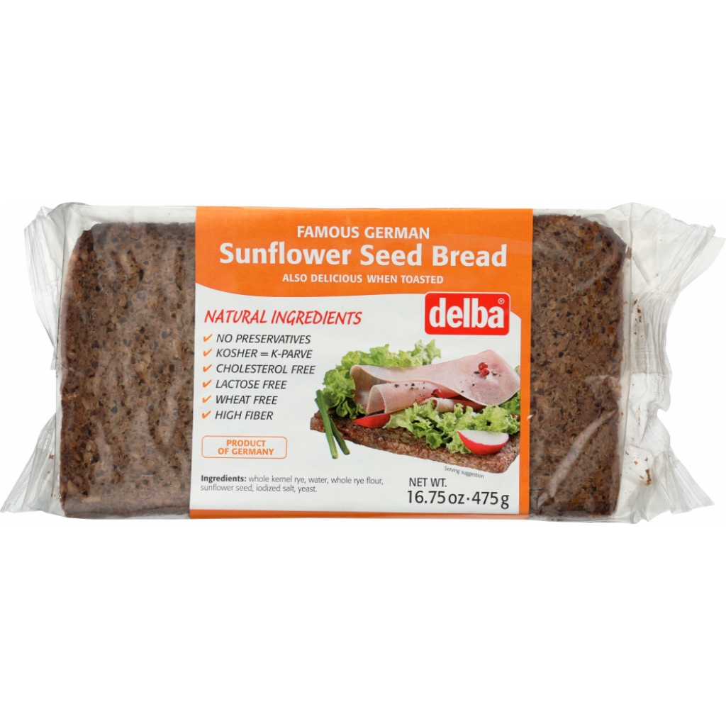 Delba Organic Sunflower Seed Bread, 16.75 oz