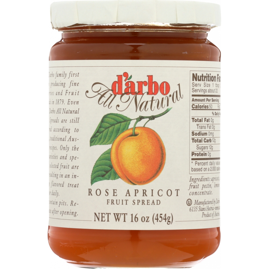 Rose Apricot Fruit Spread – 16 oz