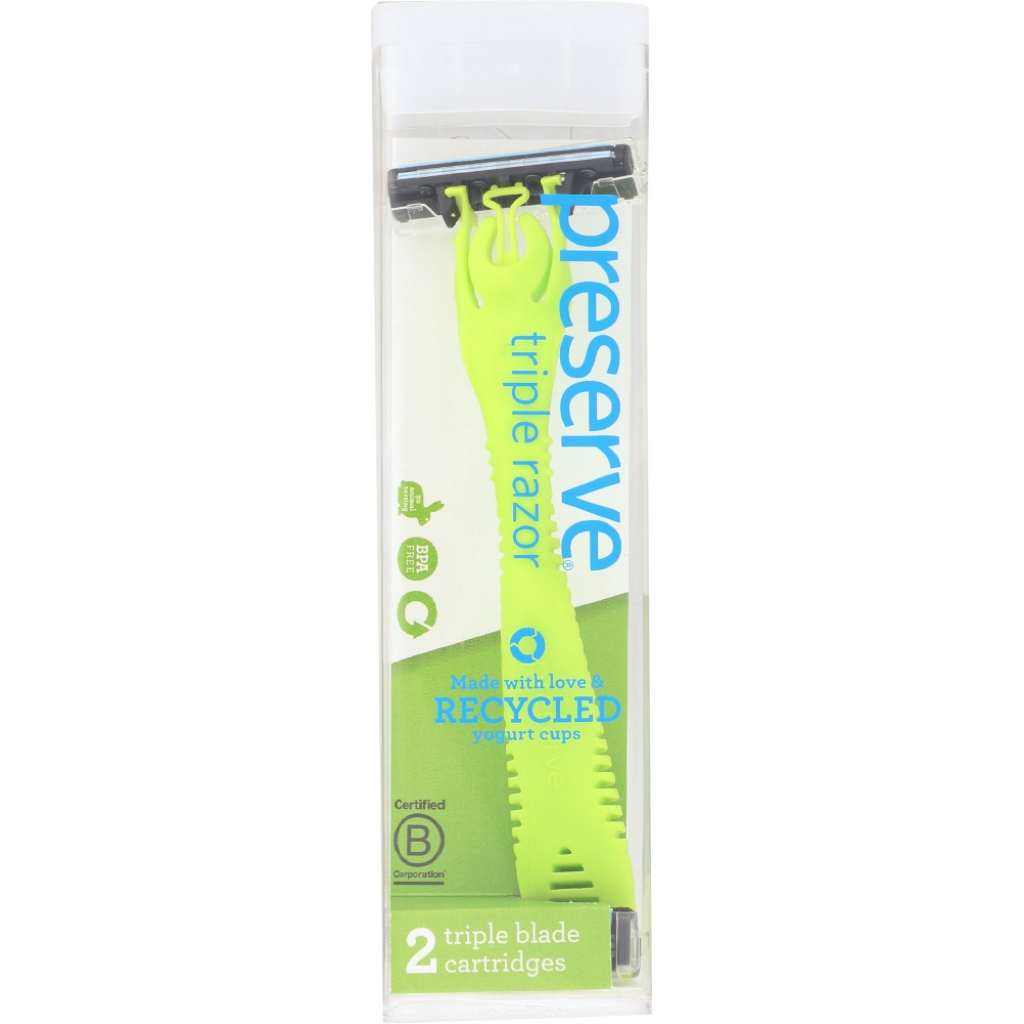 Eco-Friendly Triple Razor Blades with Replacement