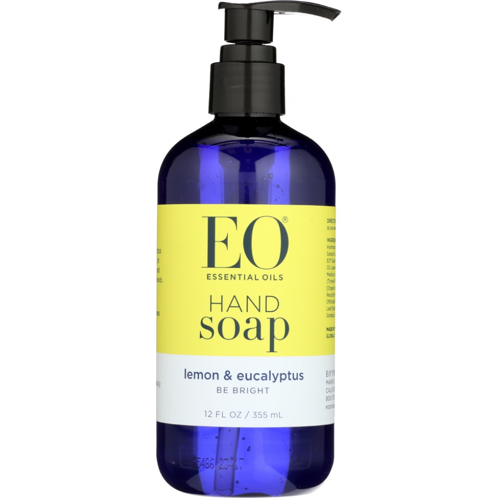 Lemon & Eucalyptus Hand Soap - 12 oz - Invigorating Cleanser