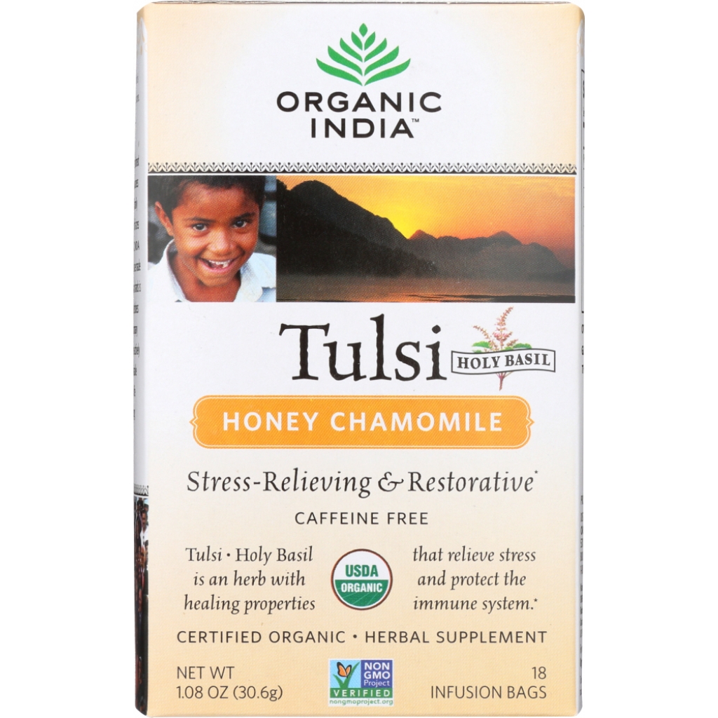 Organic Tulsi Honey Chamomile Tea Bags