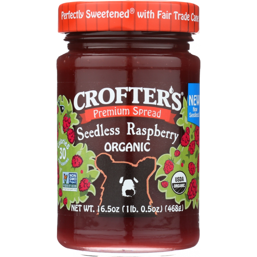 Organic Seedless Raspberry Conserve, 16.5 oz