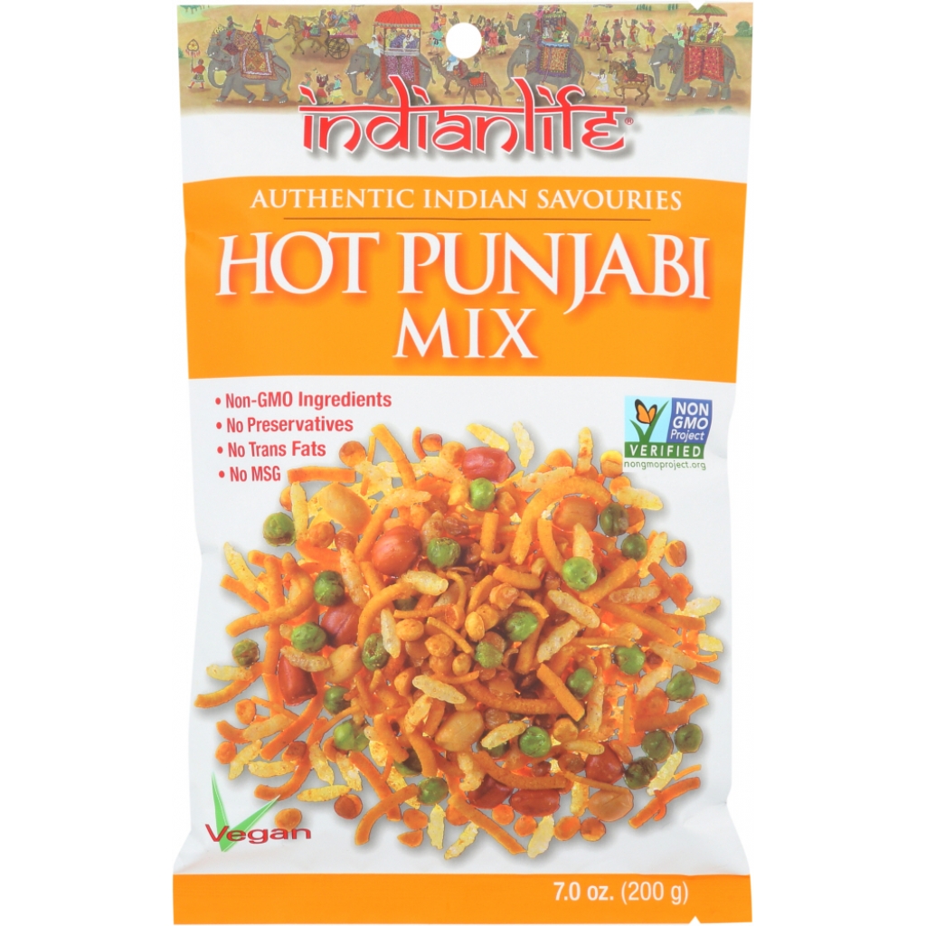 Punjabi Hot Snack Mix - Spicy and Delicious, 7 oz