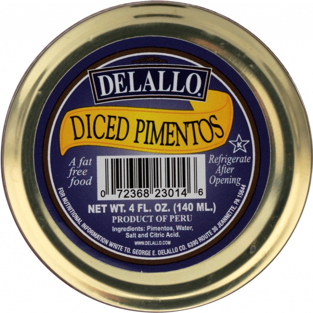 DeLallo Diced Pimentos, 4 oz