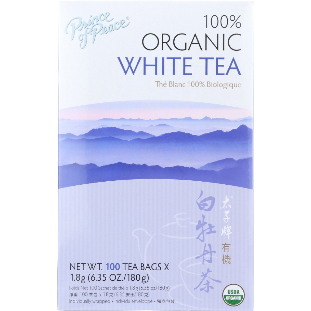 Organic White Tea, 100 Bags