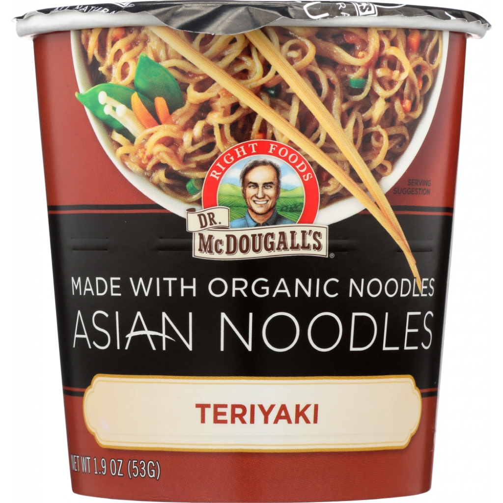 Organic Teriyaki Asian Noodles with a Light Sauce