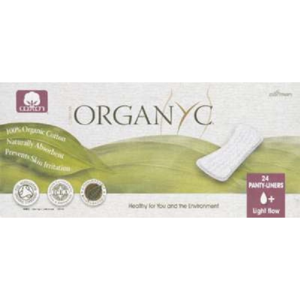 Organic Light Flow Flat Pantyliners - 24 Count