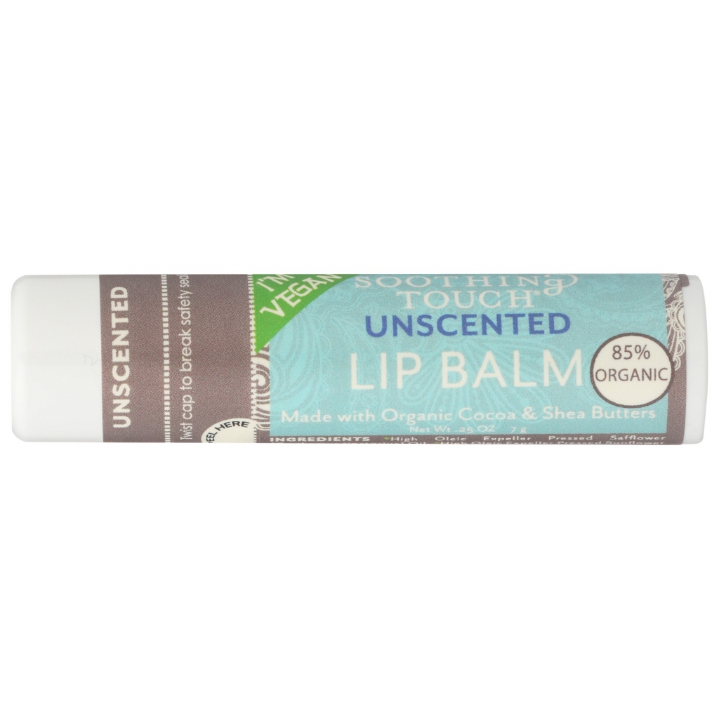 Vegan Unscented Lip Balm - 0.25 oz