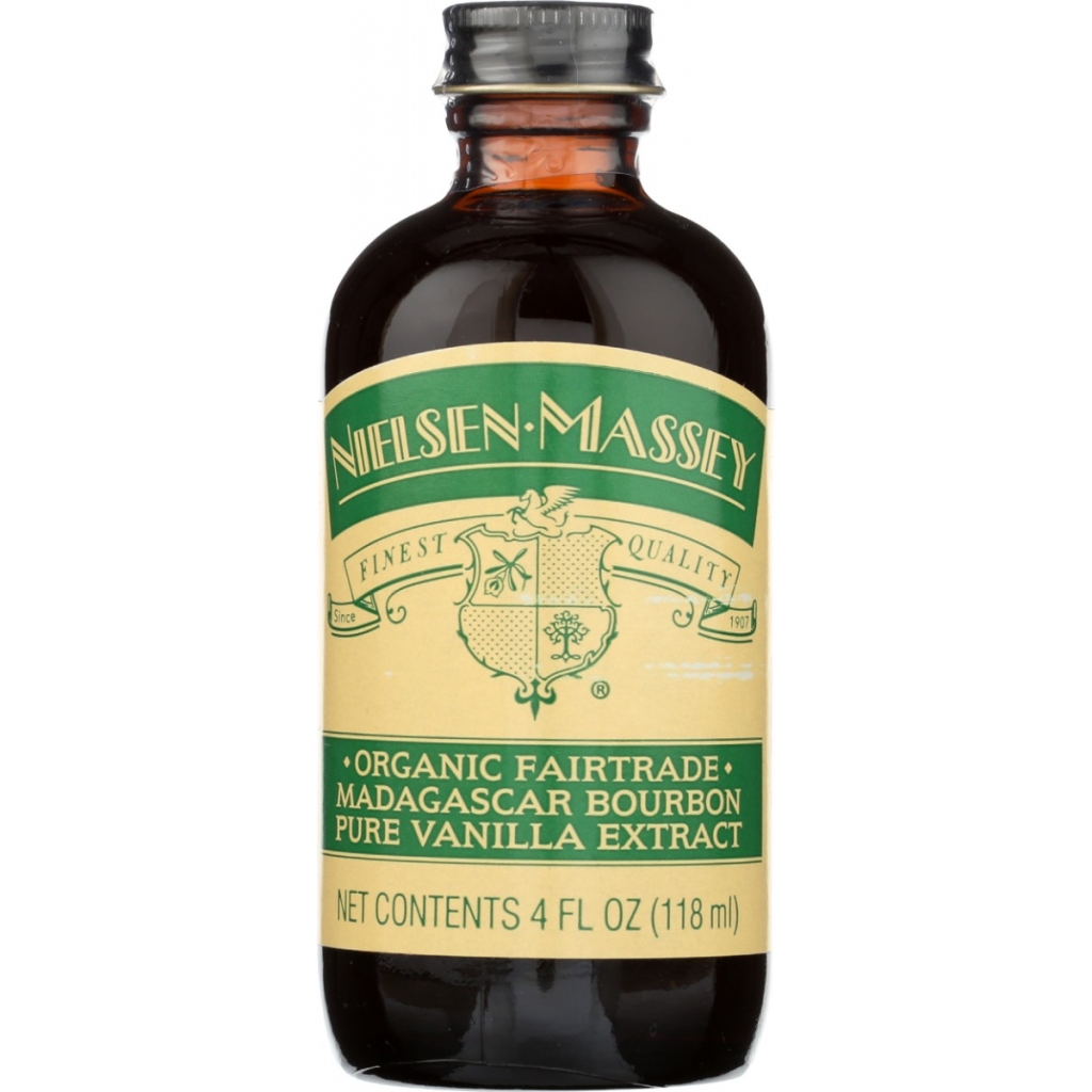 Organic Fairtrade Madagascar Bourbon Vanilla Extract, 4 oz