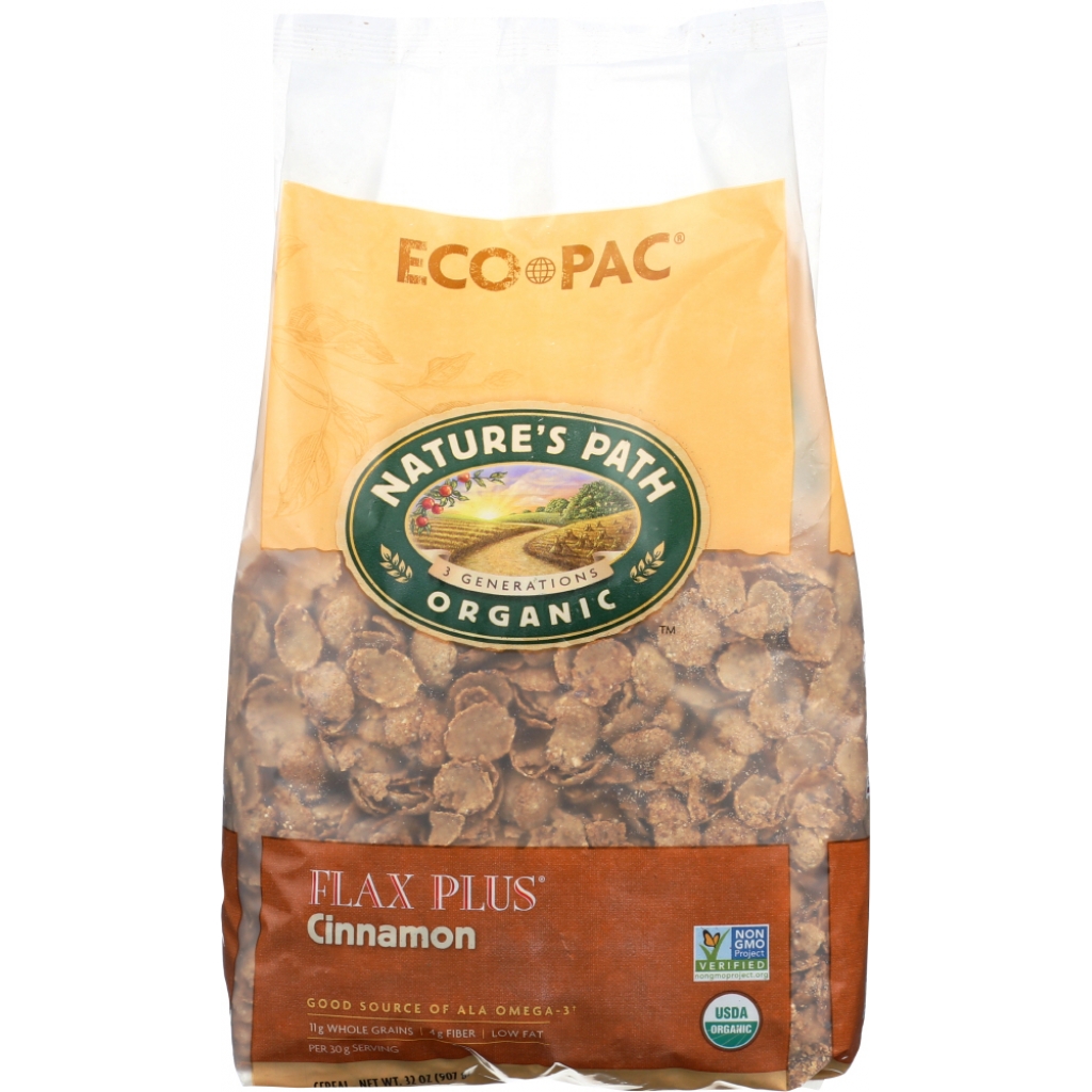 Organic Flax Plus Cinnamon Flakes - 32 oz