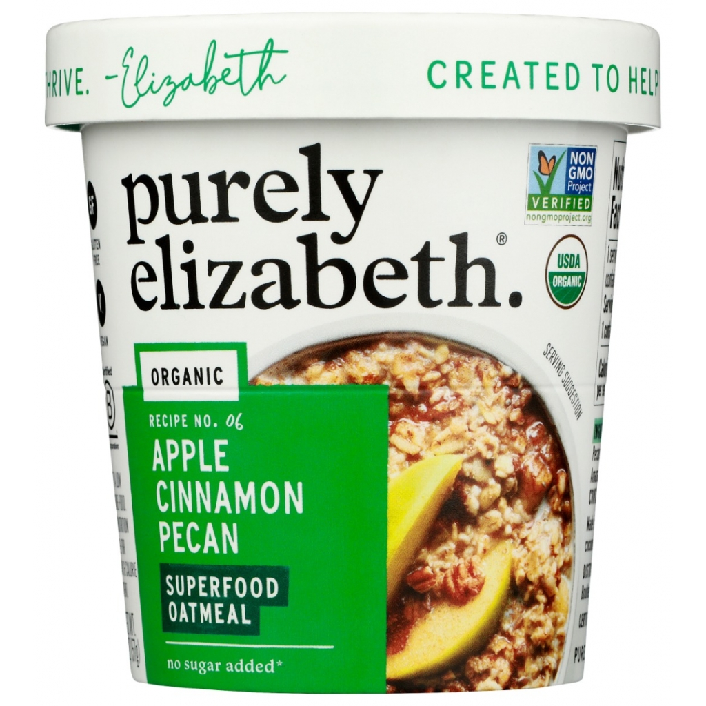 Organic Apple Cinnamon Pecan Oatmeal Cup - Superfood Delight