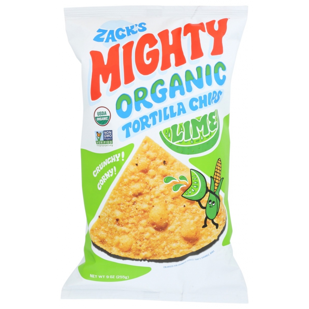 Organic Lime Tortilla Chips, 9 oz