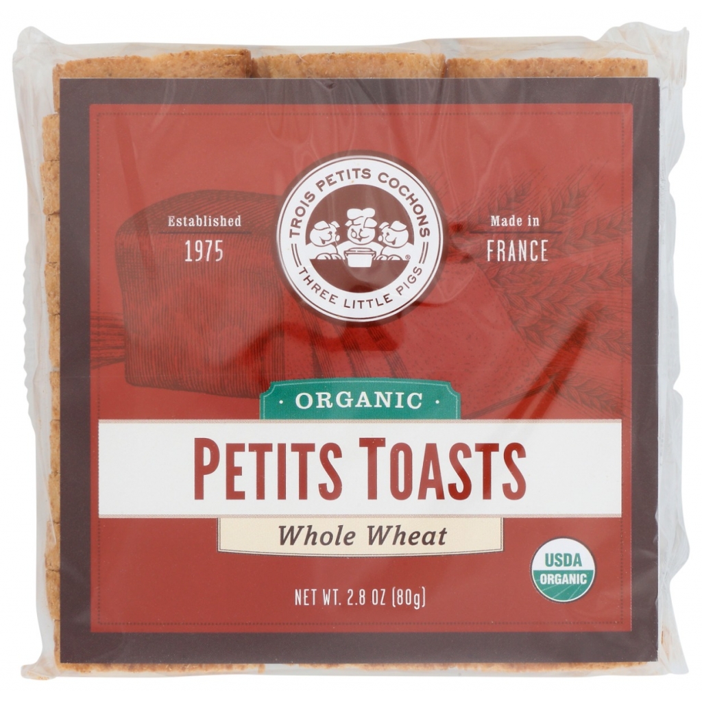 Organic Whole Wheat Mini Toasts, 2.8 oz