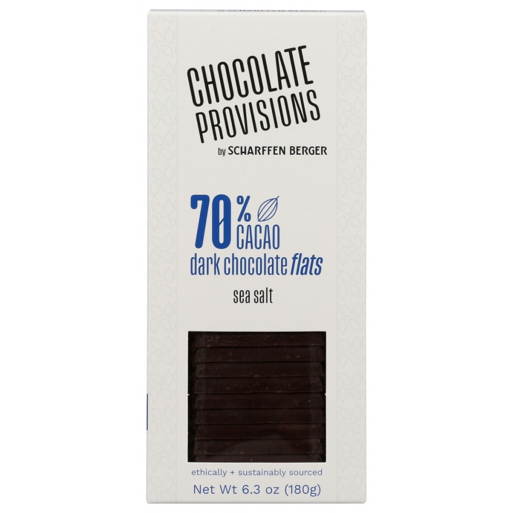 70% Dark Chocolate with Sea Salt Flats - 6.3 oz