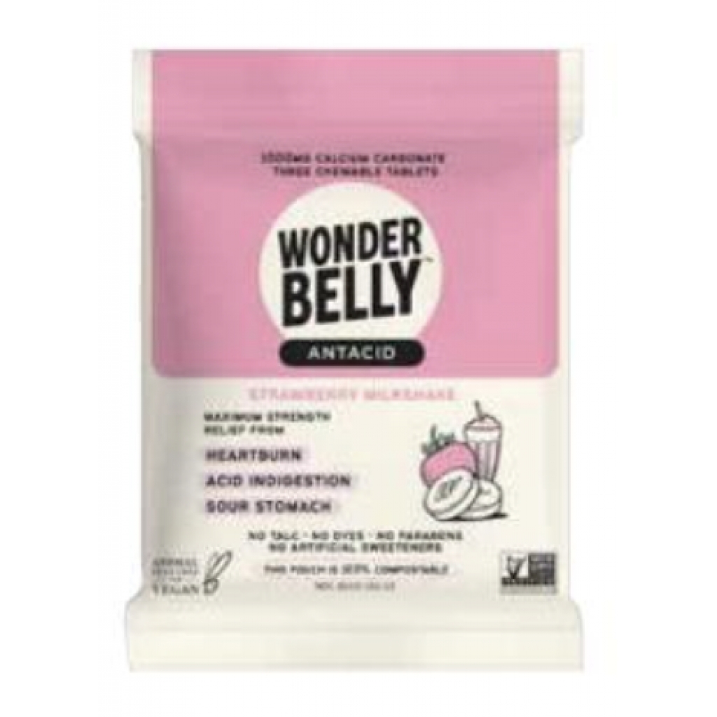 Wonderbelly Antacid, Strawberry Flavor, 3 packs