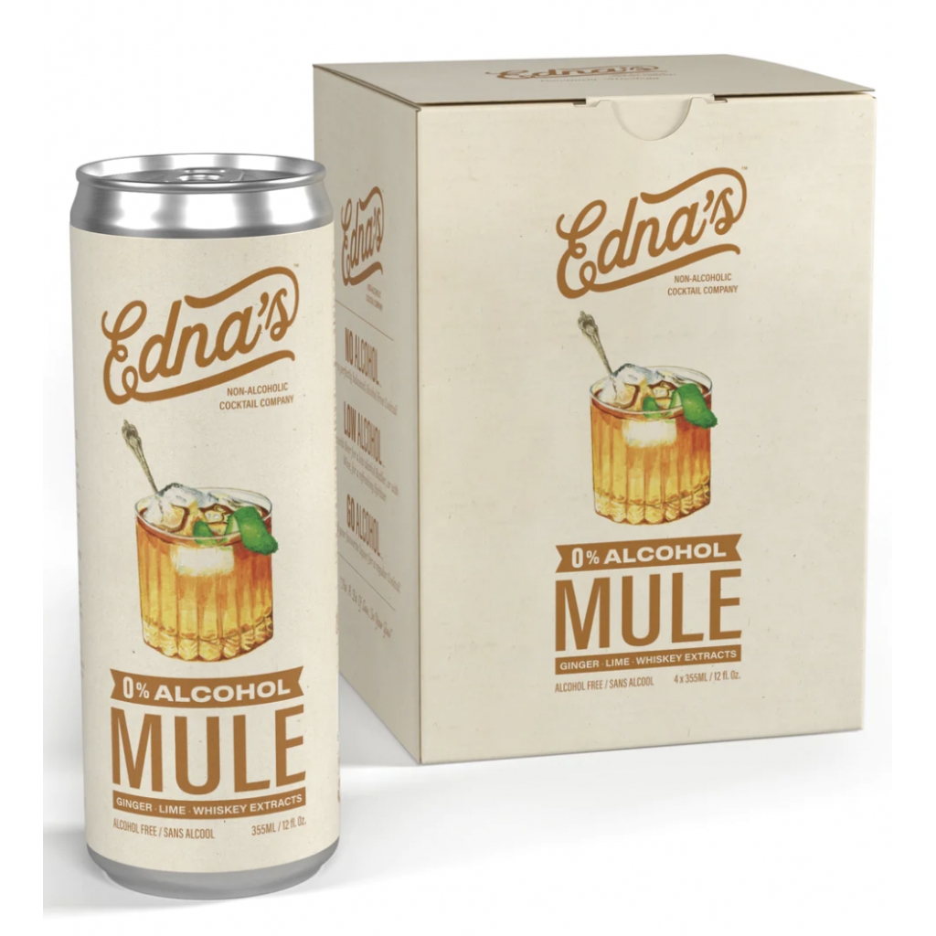 Alcohol-Free Mocktail Mule - Refreshing Beverage Pack, 48 fl oz