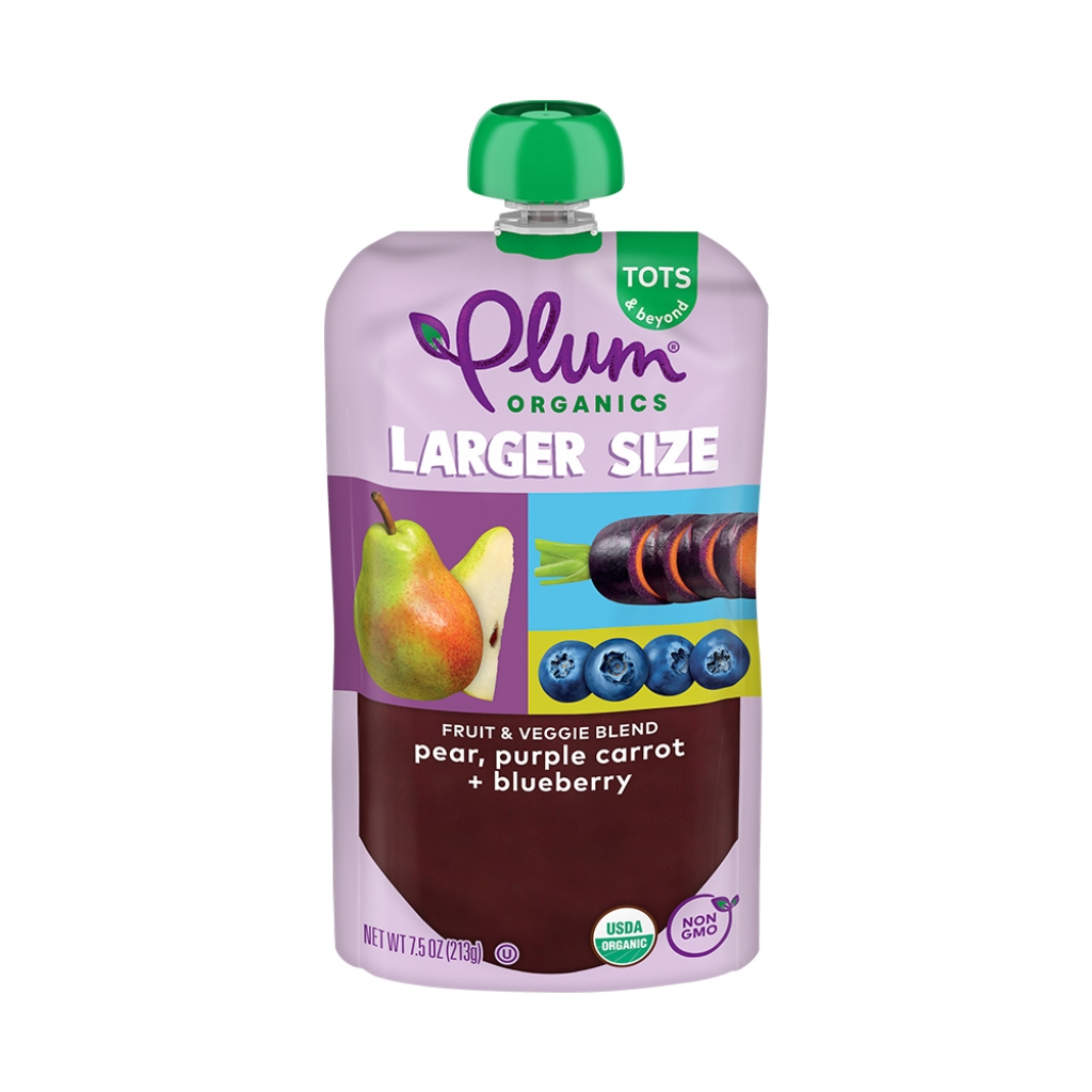 Larger Pear Purple Carrot Blueberry Pouch - 7.5 oz