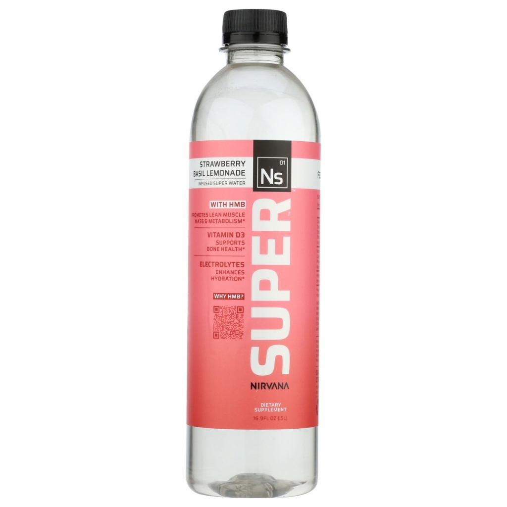 Strawberry Basil Flavored Spring Water, 16.9 fl oz