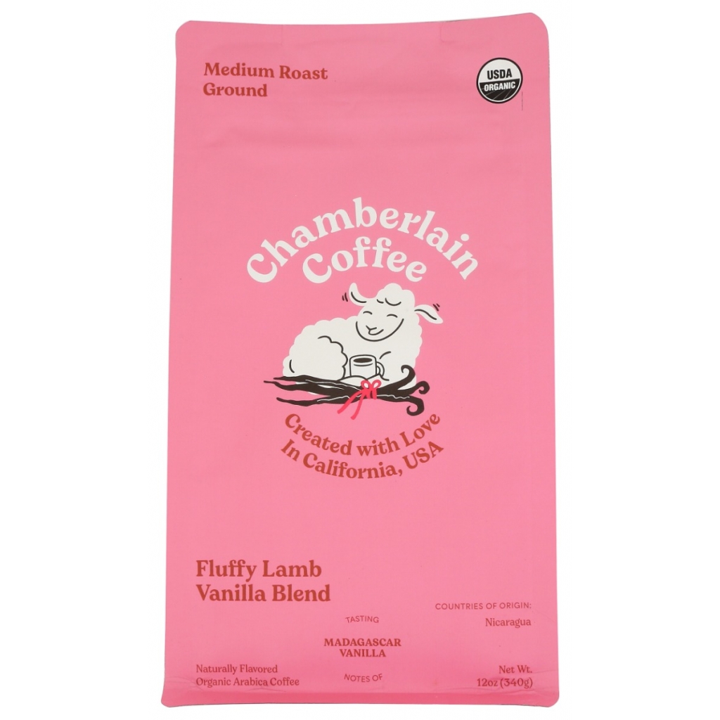 Fluffy Lamb Vanilla Medium Roast Coffee - 12 oz