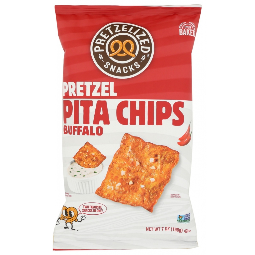 Spicy Buffalo Pretzel Pita Chips - 7 oz