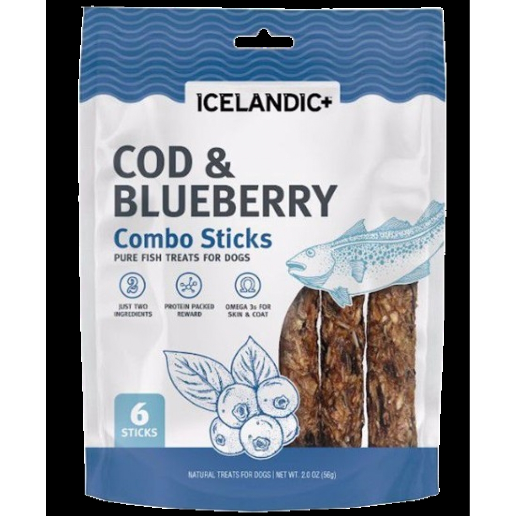 Cod and Blueberry Combo Sticks for Dogs - 2 Oz