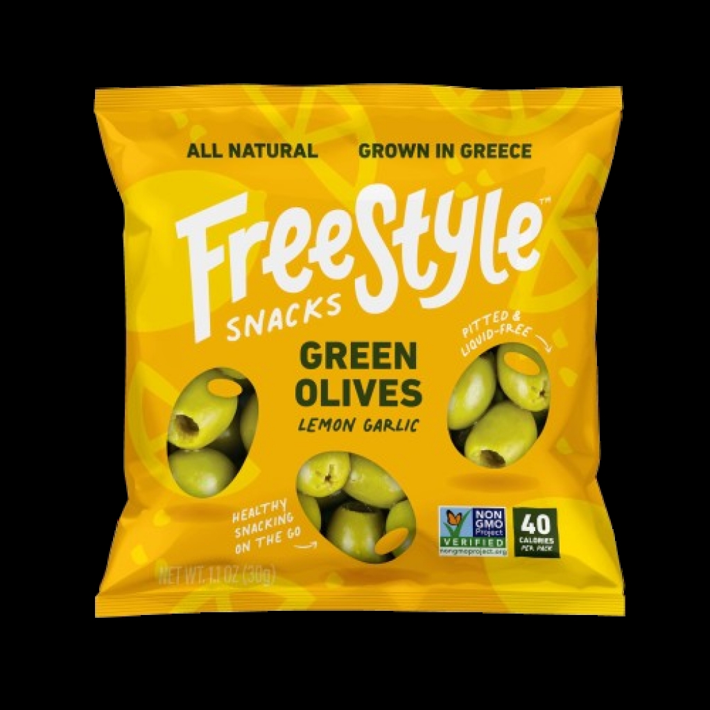 Green Olives Lemon Garlic - 1.1 Oz