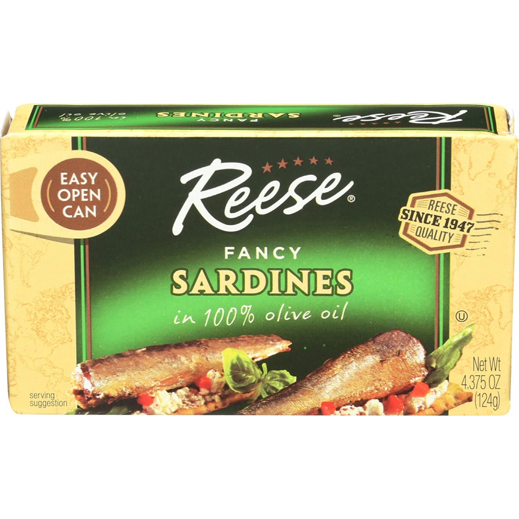 Fancy Sardines in Olive Oil, 4.375 oz