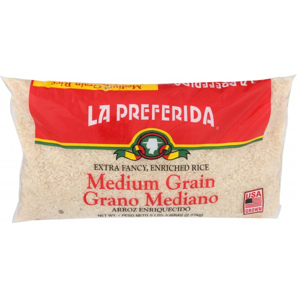 Premium Medium Grain Rice, Polybag 5 lb