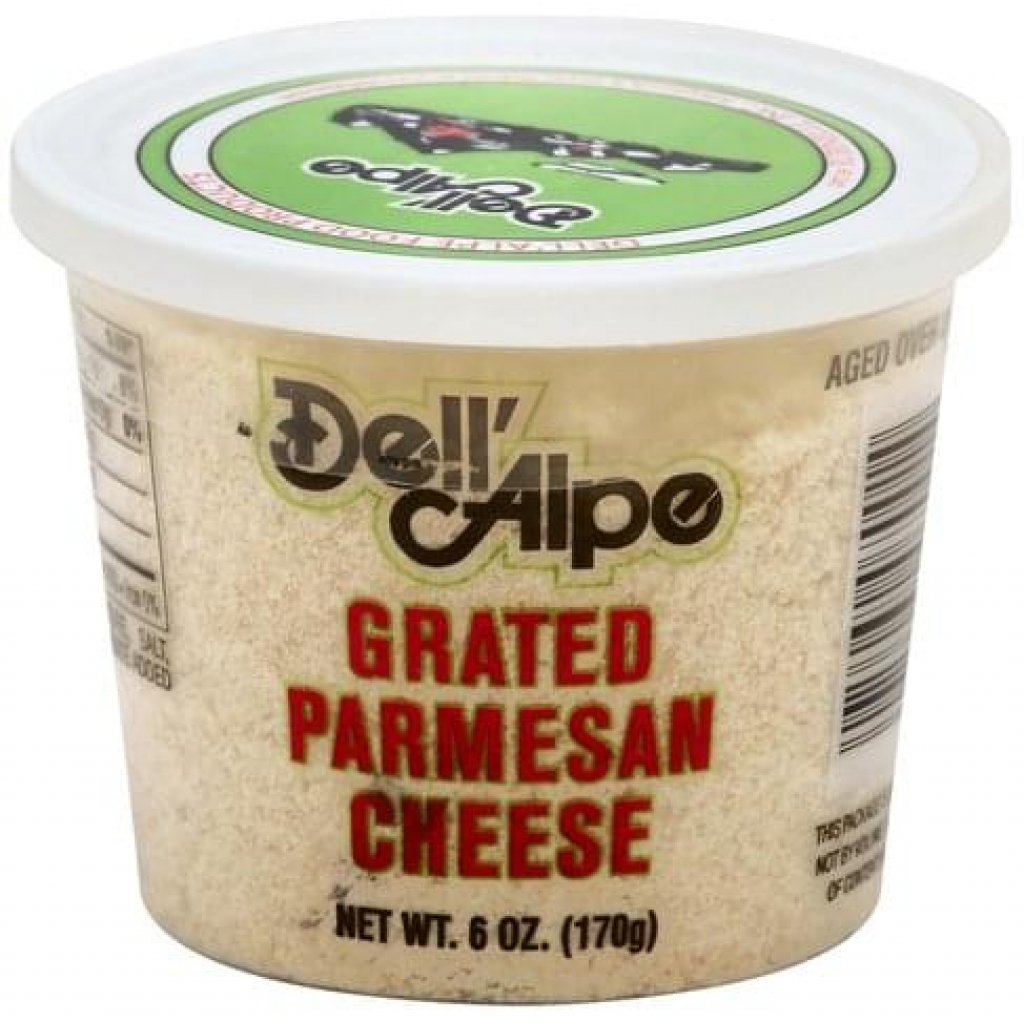 Dell'Alpe Grated Parmesan Cheese, 6 oz