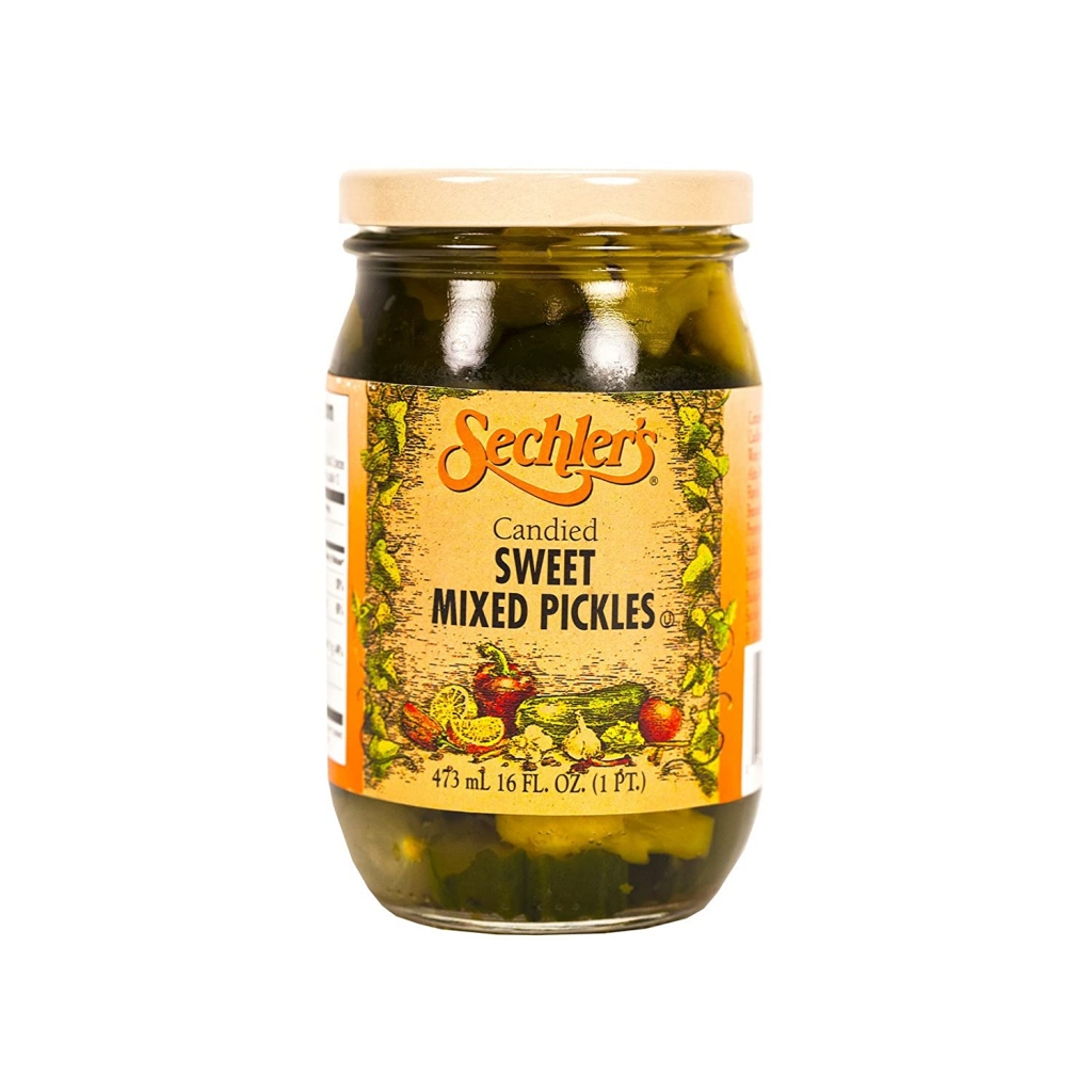 Candied Sweet Mixed Pickles, 16 oz