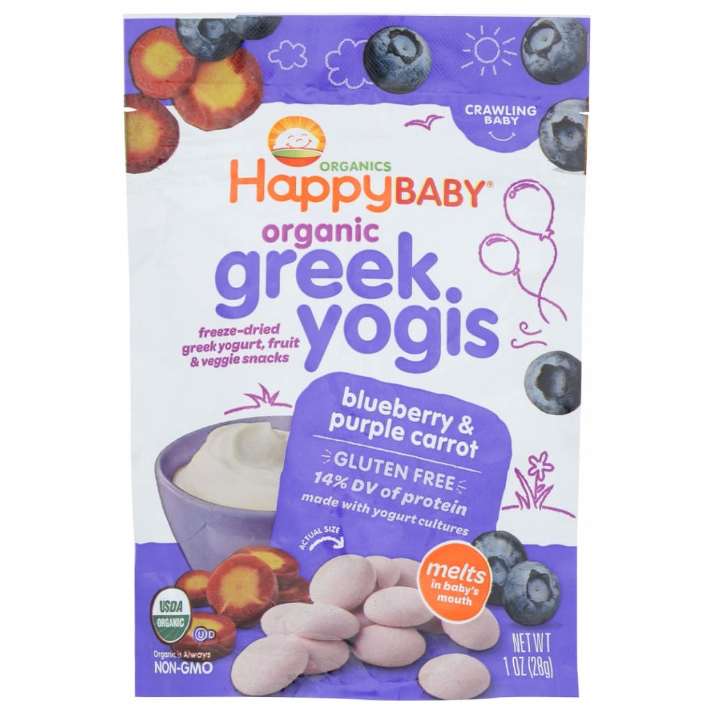 Blueberry & Purple Carrot Greek Yogis, 1 oz