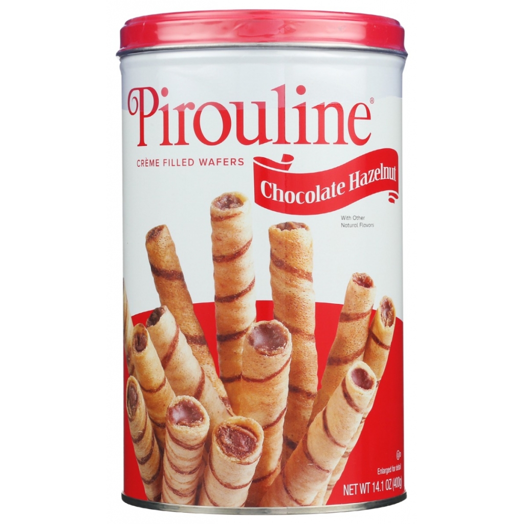 Pirouline Chocolate Hazelnut Creme-Filled Rolled Wafers