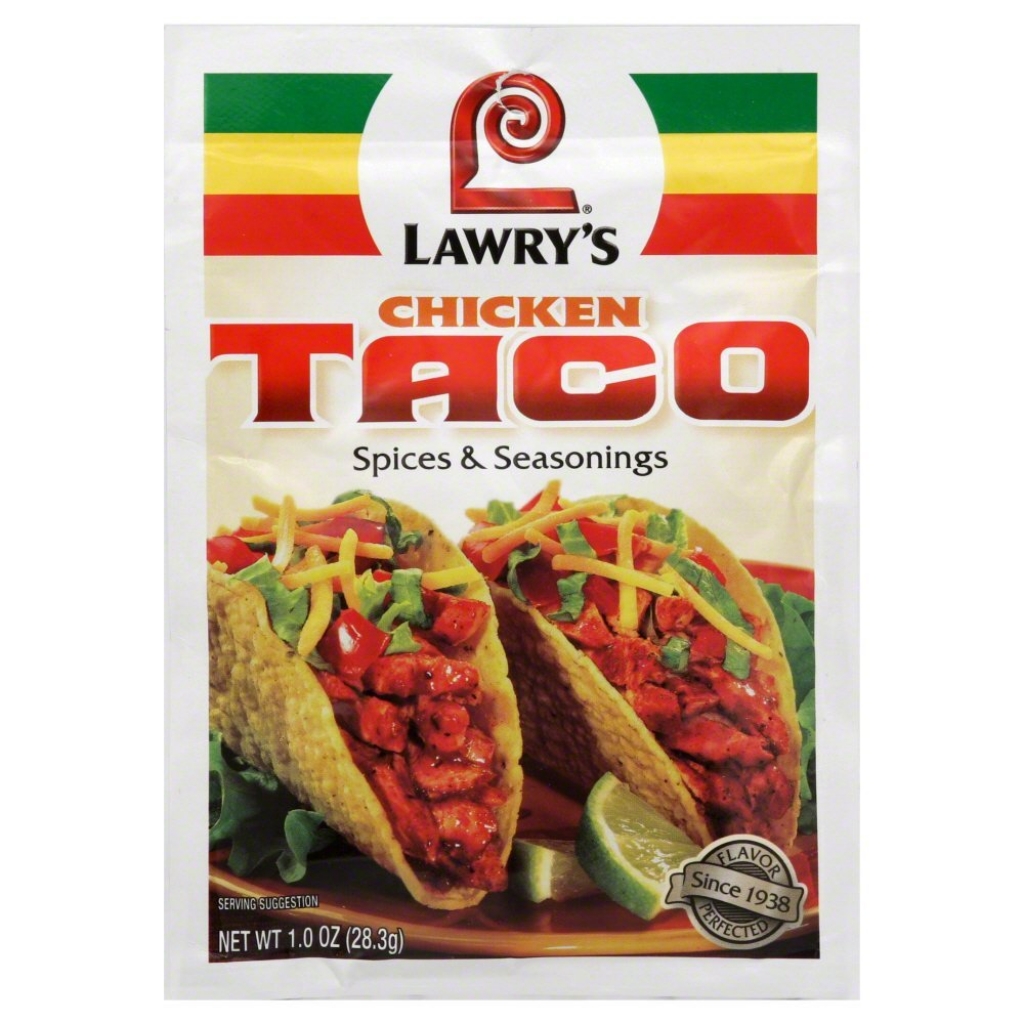 Lawry's Chicken Taco Spices & Seasonings, 1 oz