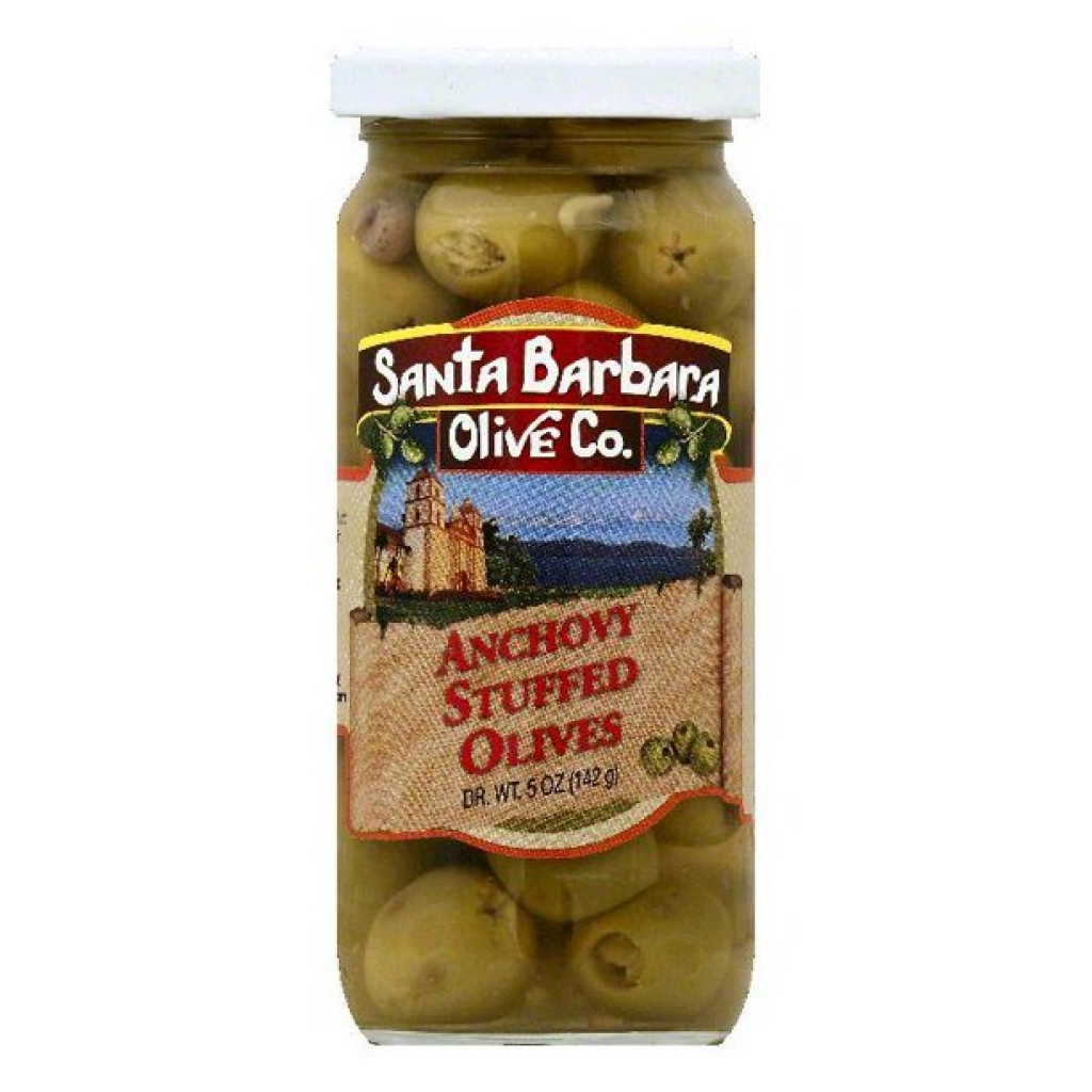 Stuffed Green Olives with Anchovy for Gourmet Snacking