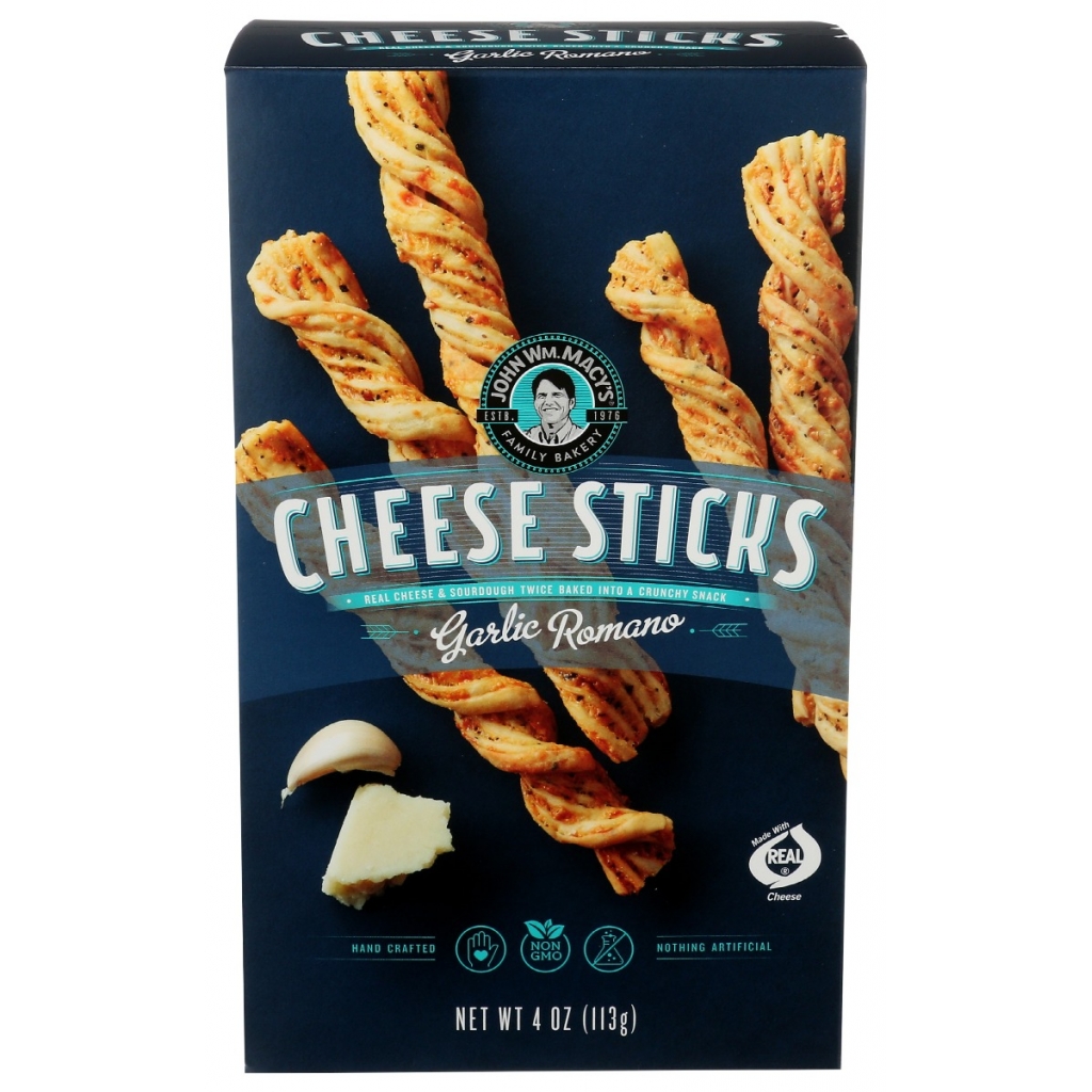 Garlic Romano Cheese Sticks - 4 oz