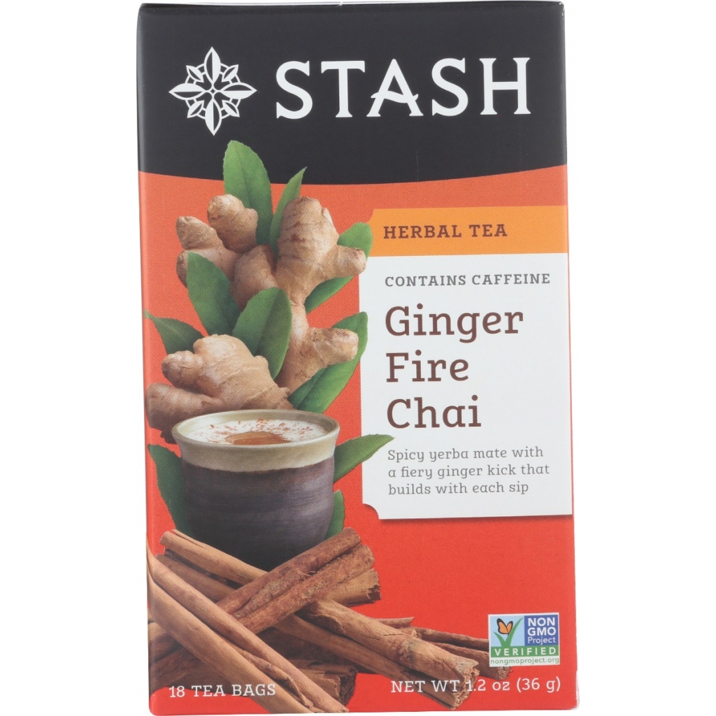 Bold Ginger Fire Chai Tea Bags - 18 BG