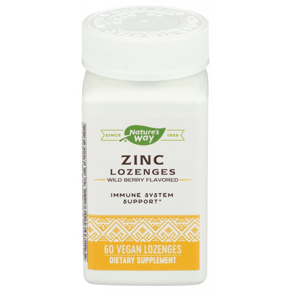 Zinc Lozenges with Vitamin C - 60 Tablets