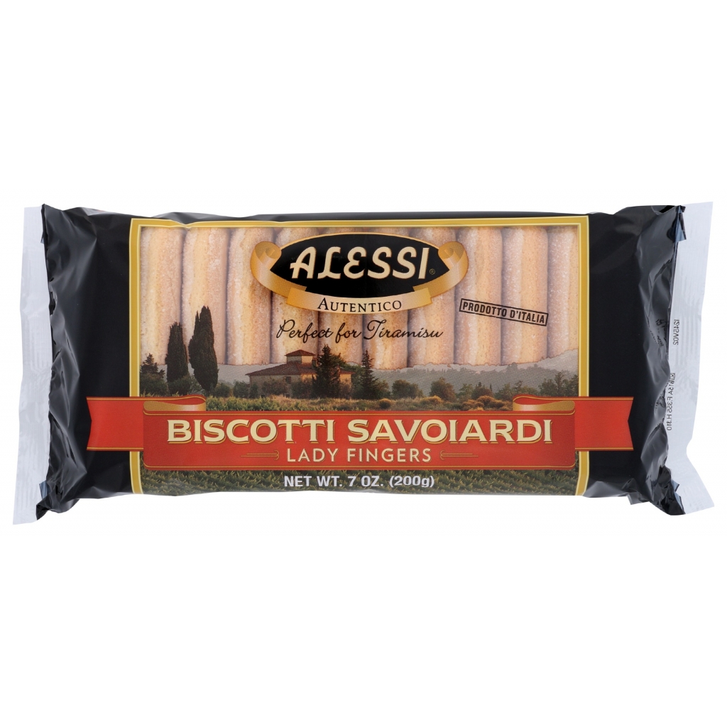 Traditional Italian Savoiardi Biscotti Cookies, 7 oz