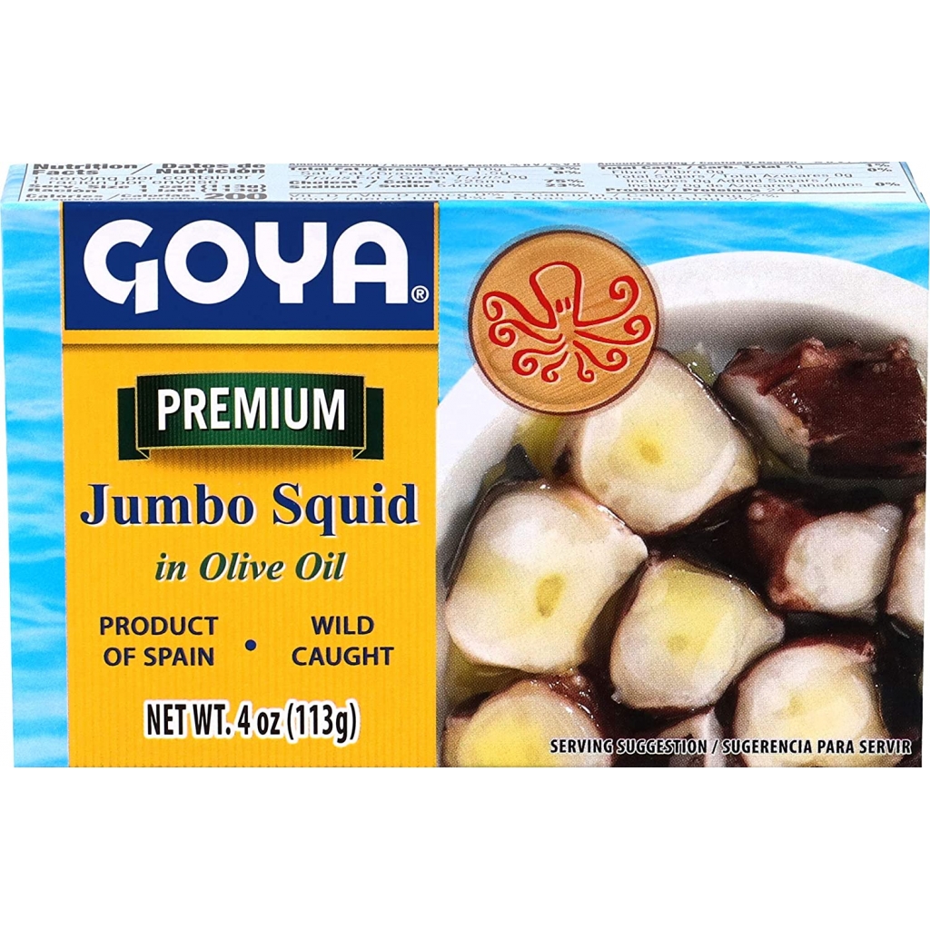 Jumbo Squid in Olive Oil 4 Oz