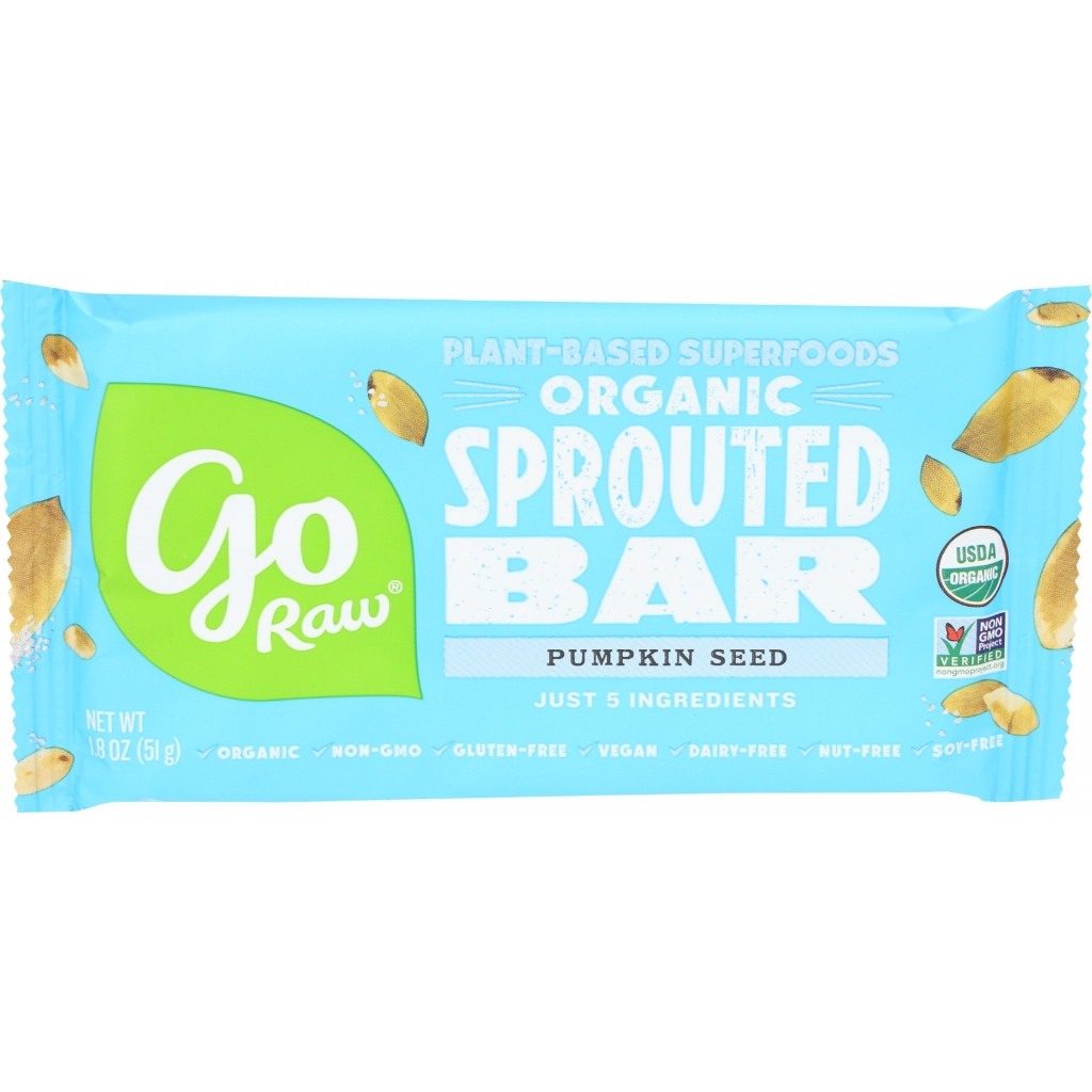 Organic Sprouted Pumpkin Seed Bars, 1.8 oz