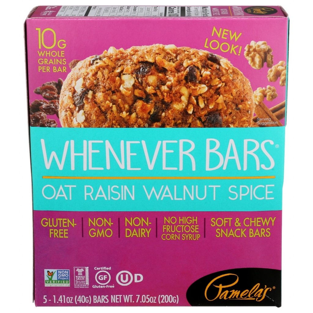 Raisin Walnut Spice Whenever Bars - Healthy Snack Anytime