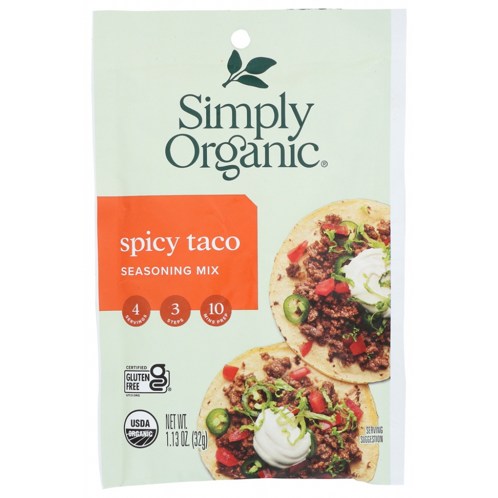 Spicy Organic Taco Seasoning Mix, 1.13 oz