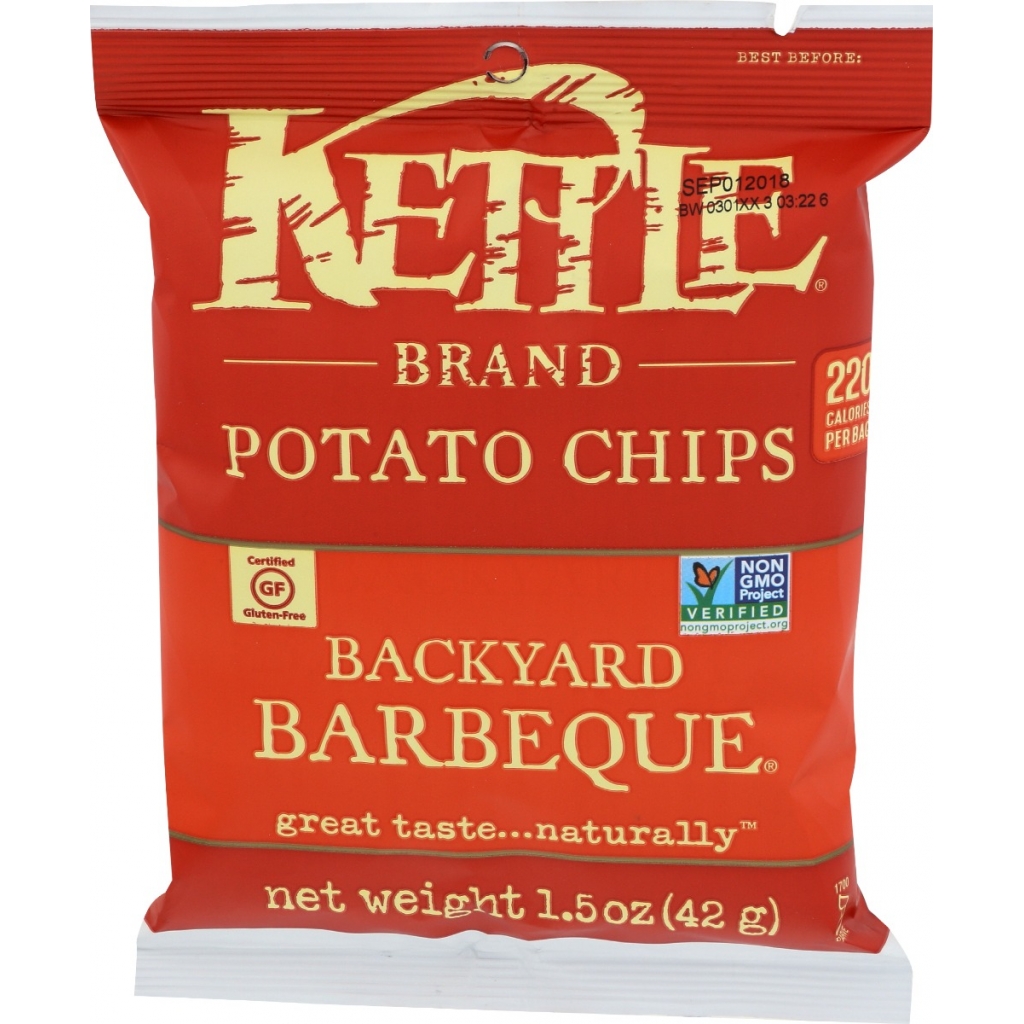 Backyard Barbeque Kettle Chips - 1.5 oz - Saucy Snack