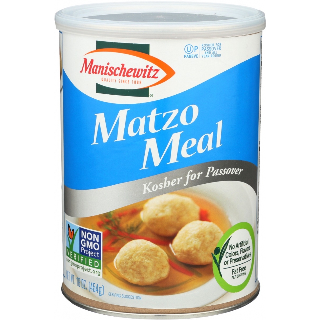 Kosher Matzo Meal Passover Canister, 16 oz